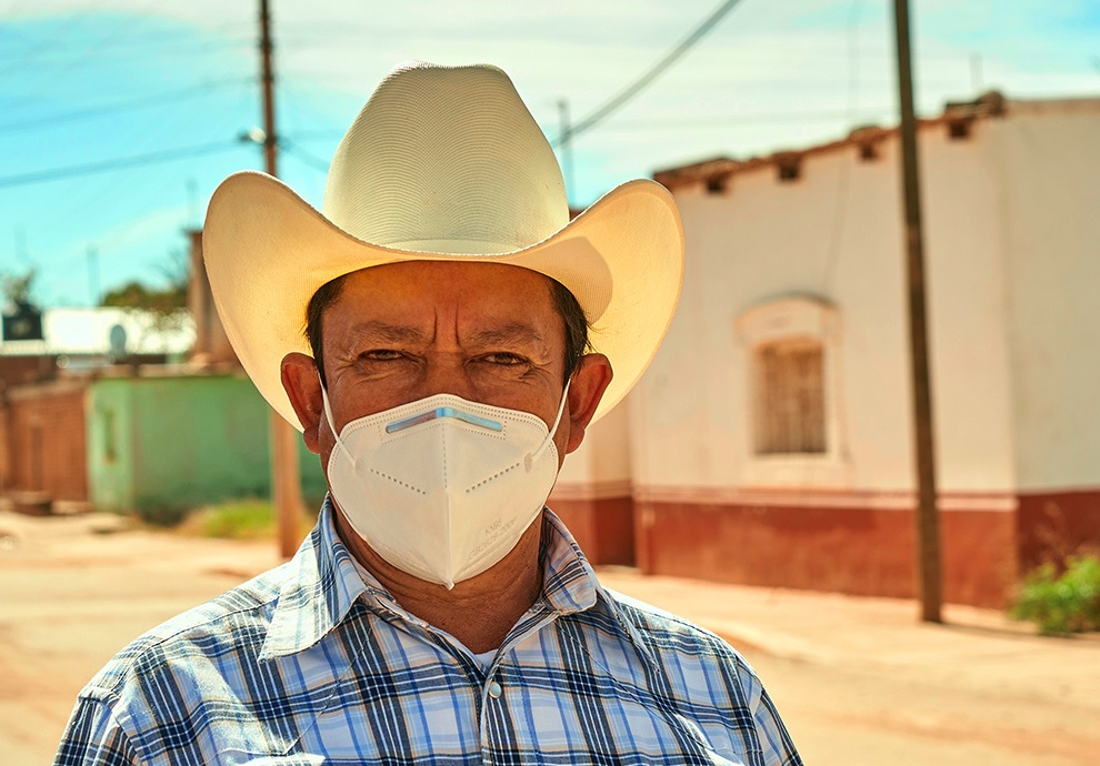 Habitante de San José de Félix, Zacatecas, cerca de la unidad Sabinas