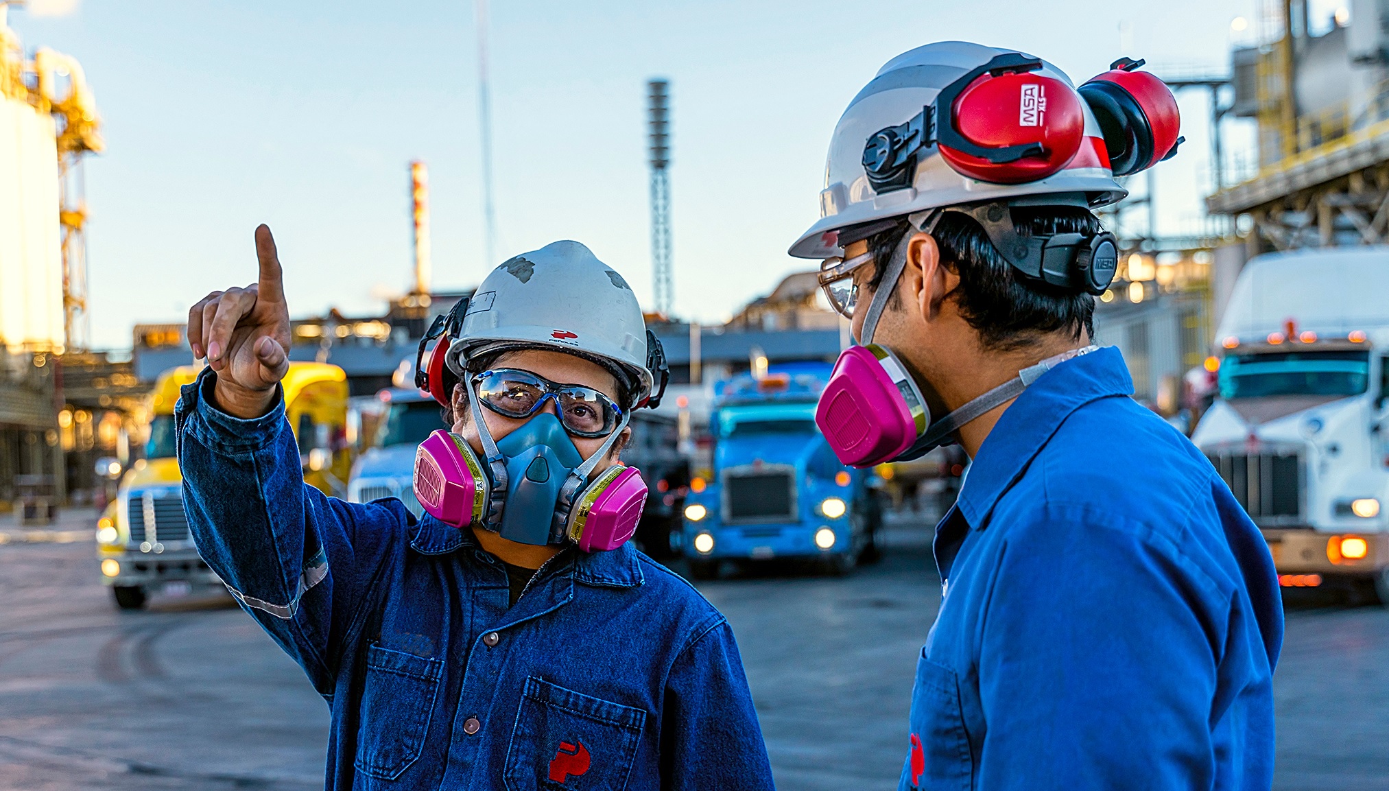 Equipos de trabajo, planta Met-Mex