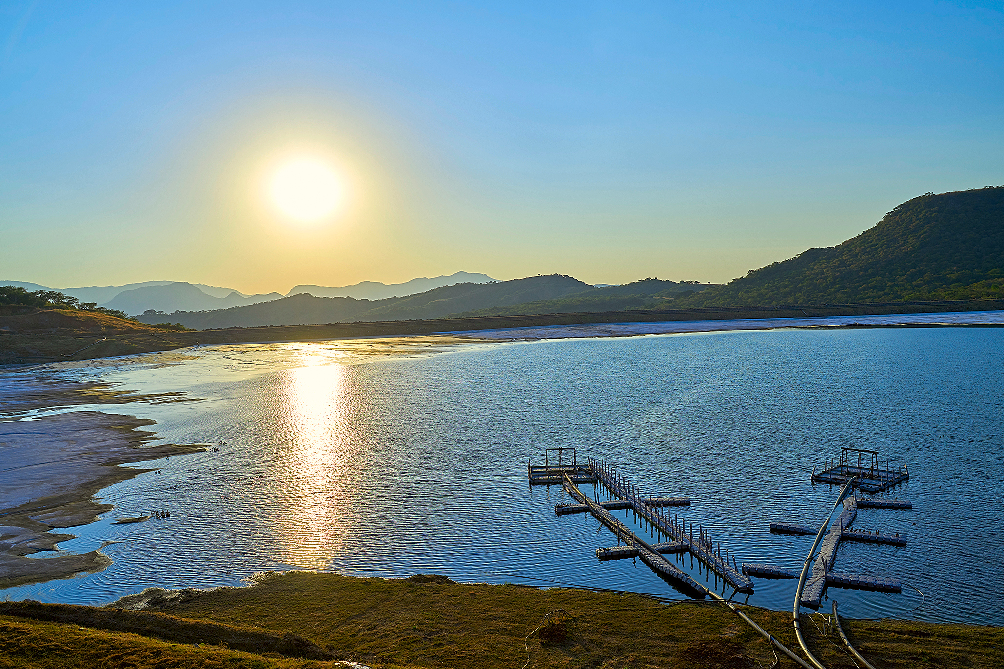 Panoramic view of tailings dam, Tizapa plant