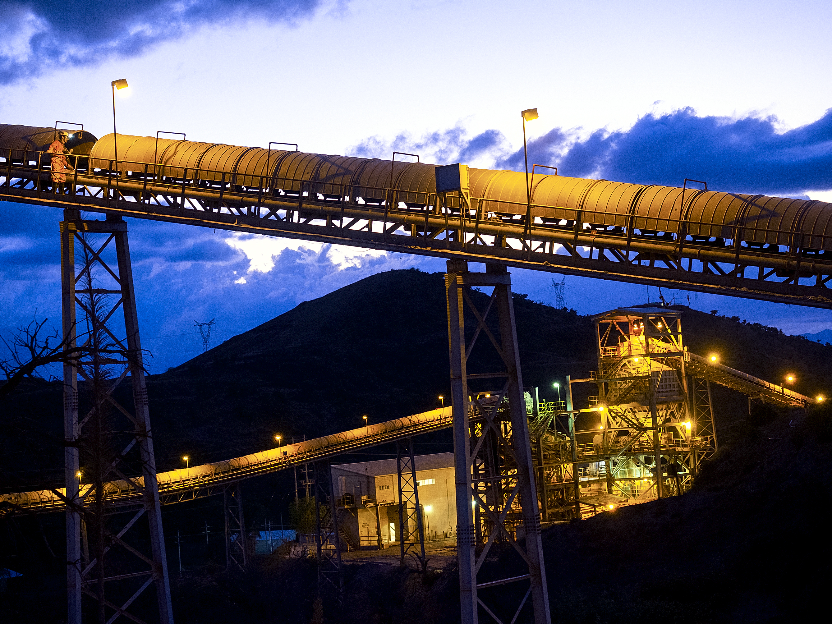 Stockpile detail, Milpillas mine